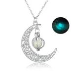 Luminous Moon Stone Healing Pendant Necklace - Image 6