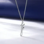 Silver Hug Necklace (With Ring) - Image 4